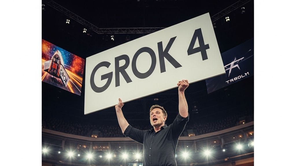 Grok-4人工智能科技概念